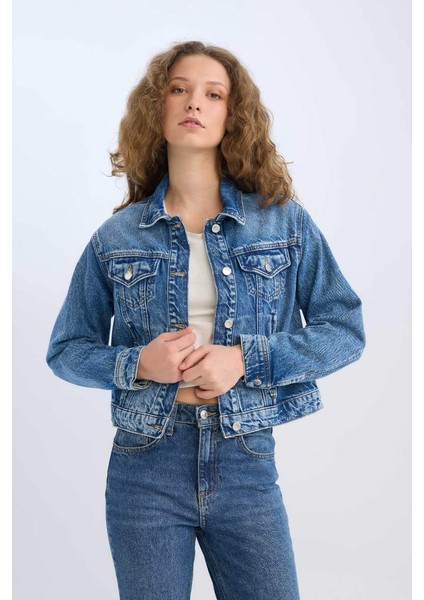Yeni Sezon Regular Fit Jean Ceket
