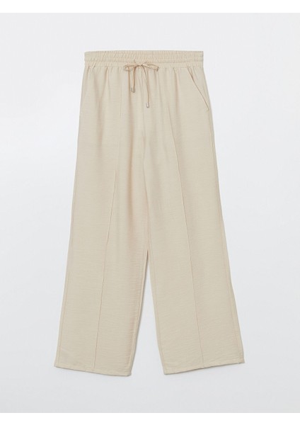 Yeni Sezon Beli Lastikli Genis Paca Kadin Pantolon - S5LD78Z8