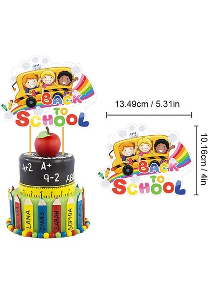 Okula Dönüş Partisi Süslemeleri Asılı Afiş Balon Pasta Üstü Süsleri Hoş Geldiniz Partisi Süslemeleri Sınıf Dekoru (Yurt Dışından)
