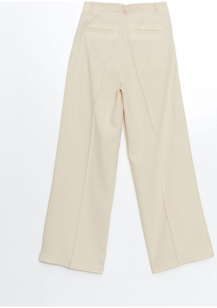 Yeni Sezon Loose Fit Keten Karisimli Kadin Pantolon - S5GT53Z8 fiyatları