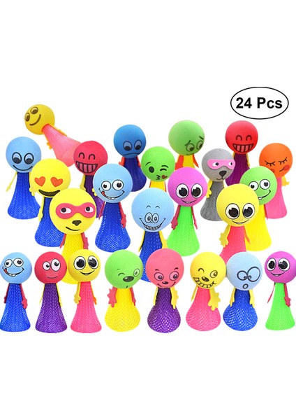 24 Adet Küçük E-Lf Eva Zıplama Yayları Insanlar Zıplayan Zıplama Oyuncak Çocuk Bebek Oyuncakları (Yurt Dışından)
