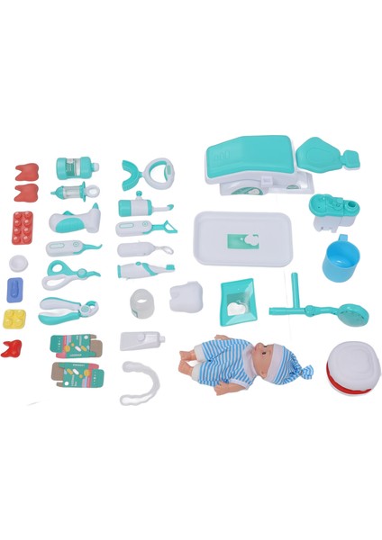 Dişçi Oyuncakları Seti Müzikli Işıklı Gerçekçi Diş Aksesuarları Taklit Tıbbi Kit Oyuncakları Çocuklar Için Diş Oyun Seti Yeşil (Yurt Dışından) fiyatları