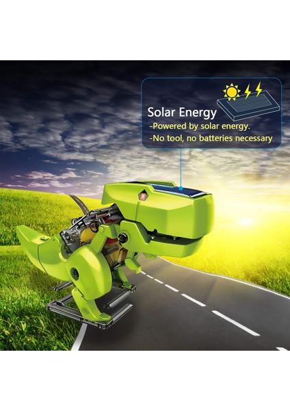 3'ü 1 Arada Güneş Enerjili Dinozorlar Robot Yapım Seti Kendin Yap Dinozorlar Güneş Enerjili Robot Teknolojisi Çocuklar Için Eğitici Oyuncaklar (Yurt Dışından)