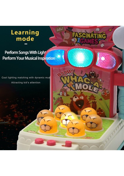 Çocuklar Için Eğitici Oyuncaklar Köstebek Vurma Oyunu Vurma Oyuncakları Etkileşimli Mini Elek-Tronik Oyun Oyuncağı (Yurt Dışından) indirimleri