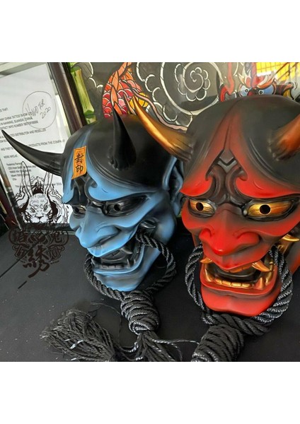 Japon Cosplay Lateks Yüz Örtüsü Anime Korku Yumuşak Yüz Örtüsü Cadılar Bayramı Hayalet Şeytan Yüz Örtüsü Sahne Performansı Aksesuarları (Yurt Dışından)