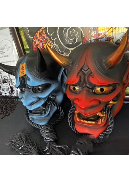 Japon Cosplay Lateks Yüz Örtüsü Anime Korku Yumuşak Yüz Örtüsü Cadılar Bayramı Hayalet Şeytan Yüz Örtüsü Sahne Performansı Aksesuarları (Yurt Dışından)