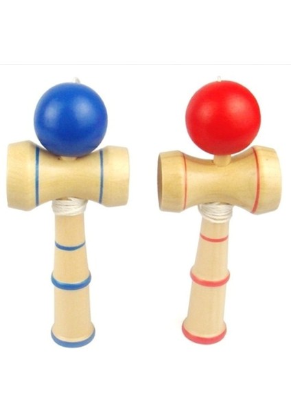 Rast-Gele Renk 12CM Ahşap Jonglör Topu Oyuncağı Eğitici Oyuncak (Yurt Dışından)