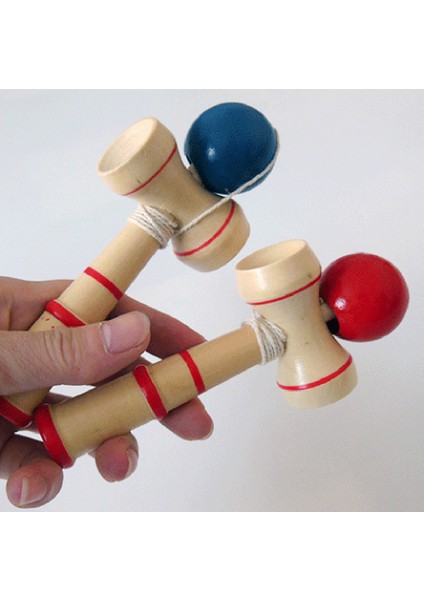 Rast-Gele Renk 12CM Ahşap Jonglör Topu Oyuncağı Eğitici Oyuncak (Yurt Dışından)