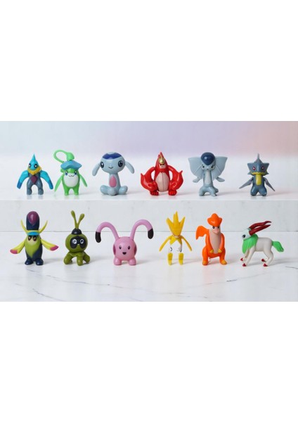 Pokemon Go Plus Anime Versiyon Pikachu 12LI Aksiyon Figür Oyuncak Oyun Koleksiyon Seti 57936