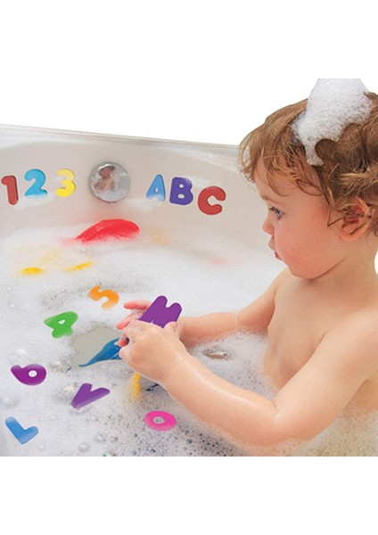 Çocuklar Banyo Numarası Harf Çıkartmaları Oyuncaklar Banyo Alfabe Oyuncak Dayanıklı Yumuşak Eğitici Alfabe Dijital Oyuncaklar (Yurt Dışından) fırsatları