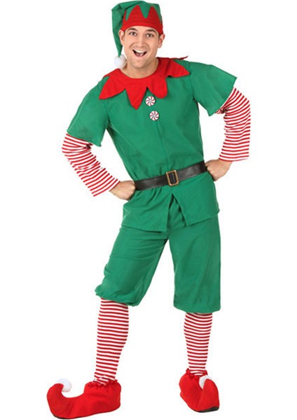 Noel E-Lf Kostümü Çocuk Yetişkin E-Lf Kostüm Seti Güzel Aile E-Lf Kostüm Seti Noel E-Lf Kostümü Fan-Tezi Elbise (Yurt Dışından)