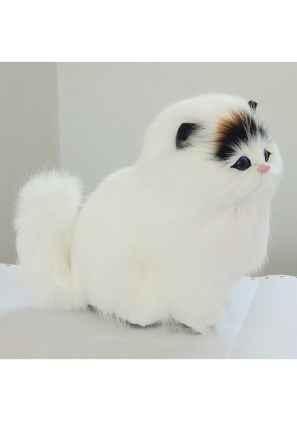 Gerçek Koyun Kılı Simülasyonu Kedi Peluş Oyuncak Elek-Tronik Evcil Hayvan Bebeği Miyav Sesi ile Çocuklar Için Sevimli Evcil Hayvan Oyuncağı (Yurt Dışından) modelleri
