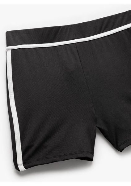 Yeni Sezon Yüksek Bel Slim Fit Şerit Detaylı Biker Tayt indirimleri
