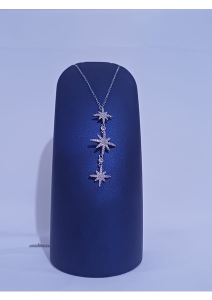 Kutup Yıldızı Zirkon Taşlıçelik Kolye