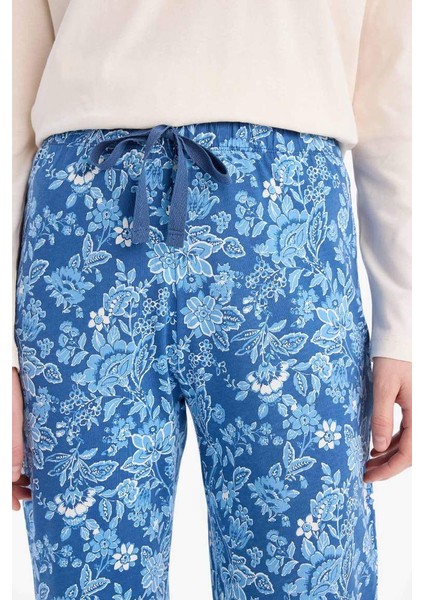 Yeni Sezon Pijama Takımı Uzun Kollu Üst Esnek Belli Uzun Altı-Fall In Love