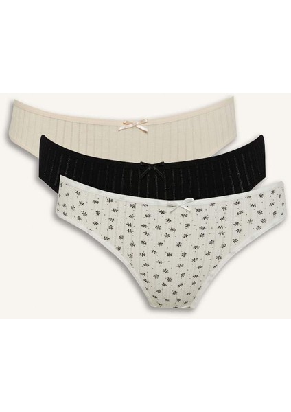 Yeni Sezon 3'lü Paketli Slip Külot-Fall In Love
