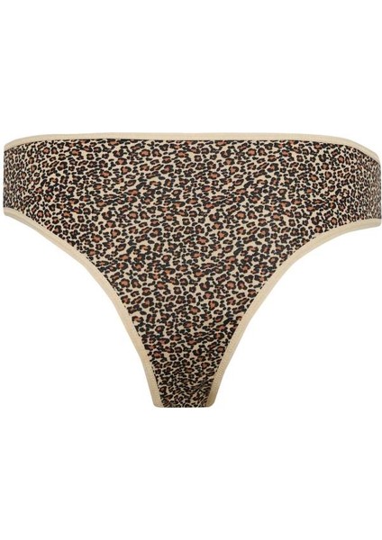 Yeni Sezon Leopar Desenli 3'lü Paketli Slip Külot-Fall In Love