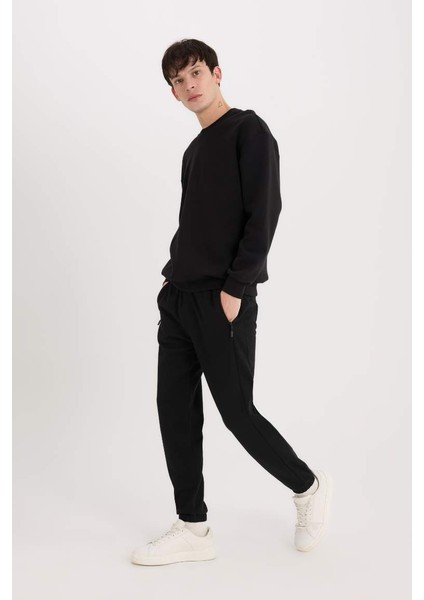 Yeni Sezon Slim Fit Dar Kesim Fermuar Cepli Pike Eşofman Altı fiyatları