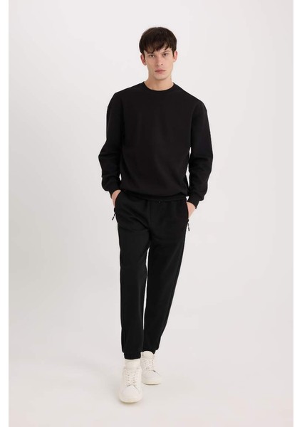 Yeni Sezon Slim Fit Dar Kesim Fermuar Cepli Pike Eşofman Altı modelleri