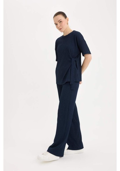 Yeni Sezon Bürümcük Pantolon Wide Leg Geniş Bol Paça Esnek Belli modelleri