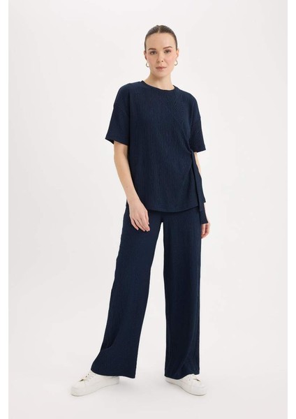 Yeni Sezon Bürümcük Pantolon Wide Leg Geniş Bol Paça Esnek Belli indirimleri