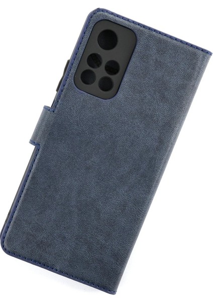 Xiaomi Redmi Note 11T Kılıf Trend S Plus Kapaklı Kılıf - Lacivert Yktsn