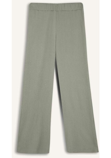 Yeni Sezon bürümcük Pantolon Wide Leg Geniş Bol Paça Esnek Belli