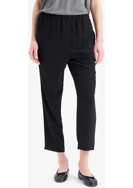 Yeni Sezon Straight Fit Cepli Basic Düz Aerobin Pantolon