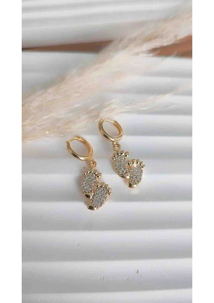 Çelik Ayak Izi Kız Çocukları Için Yeni Sezon Özel Tasarım Zirkon Taşlı Kuyumcu Işçiliğinde fiyatları