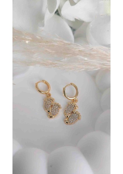 Çelik Ayak Izi Kız Çocukları Için Yeni Sezon Özel Tasarım Zirkon Taşlı Kuyumcu Işçiliğinde modelleri