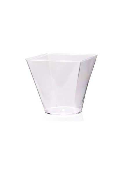 60 cc Sert Plastik Sunumluk-Ikram Kabı 25'li
