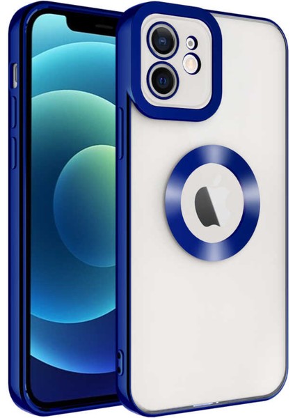 iPhone 12 Kılıf Kamera Korumalı Logo Gösteren Omega Kapak
