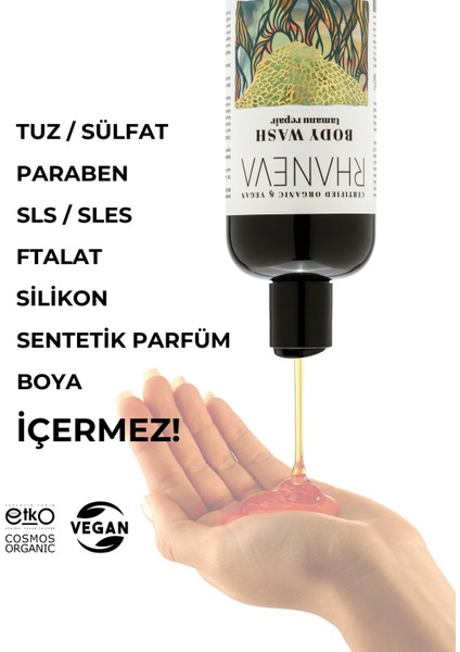 Tamanu Serisi Aromaterapik Duş Jeli, Organik ve Vegan Sertifikalı, 400 ml