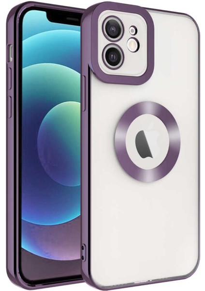 iPhone 12 Kılıf Kamera Korumalı Logo Gösteren Omega Kapak