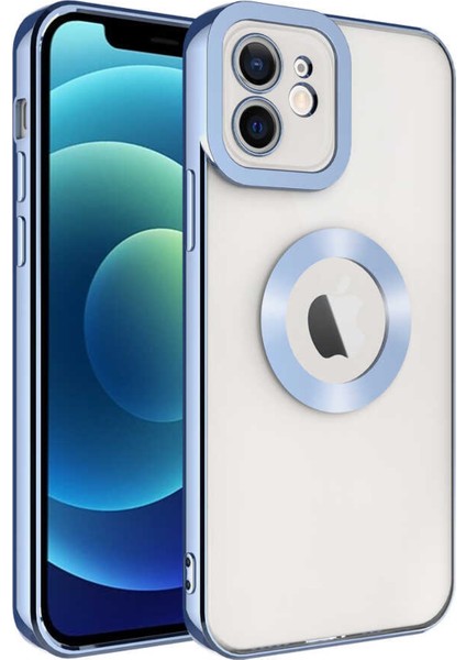 iPhone 12 Kılıf Kamera Korumalı Logo Gösteren Omega Kapak