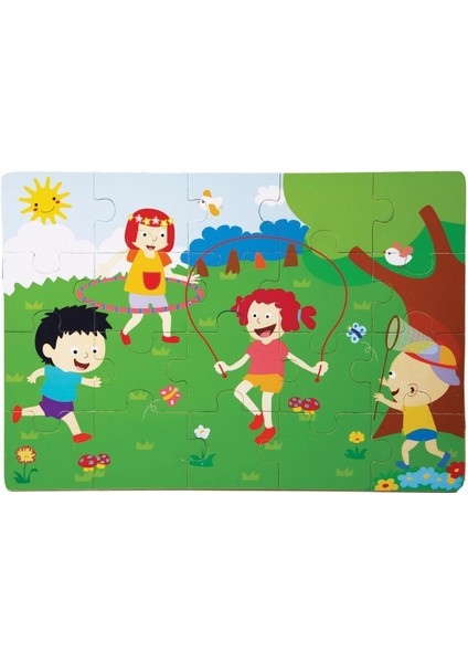 CS-1276 Ilkbahar Ahşap Yer Puzzle