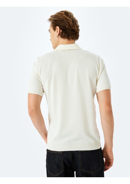 Yeni Sezon Slim Fit Polo Yaka Kısa Kollu Triko Tişört fırsatları
