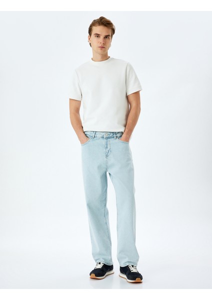 Yeni Sezon Normal Bel Pamuklu Bol Baggy Jean Pantolon