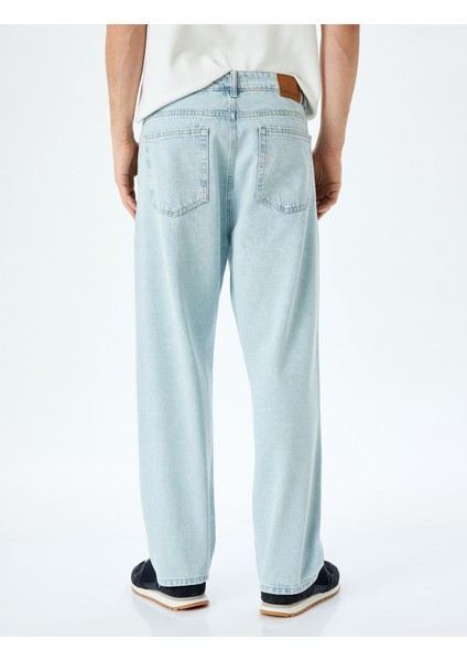 Yeni Sezon Normal Bel Pamuklu Bol Baggy Jean Pantolon fırsatları