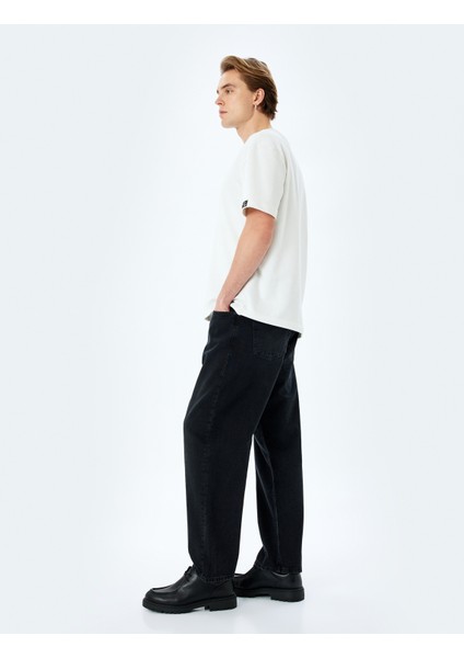 Yeni Sezon Normal Bel Pamuklu Bol Baggy Jean Pantolon