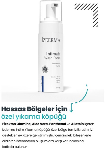 izderma İntim Yıkama Köpüğü 150 ml fiyatları