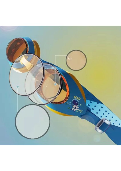 Dinazor Astronot Deniz Havuz Gözlüğü Ayarlı Kız Çocuk Bone Su Sızdırmaz Buğu Önleyici Uv Koruma fiyatları