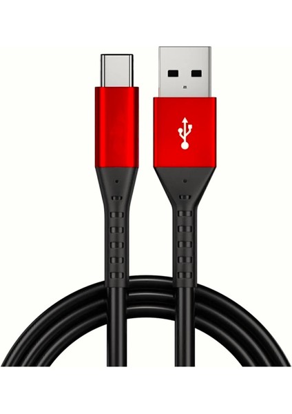 3 Adet 3 Metre 300CM 3 Amper Siyah Type-C Hızlı Şarj & Data Kablo Samsung, Oppo,realme, Huawei, Xiaomi, Redmi Uyumlu