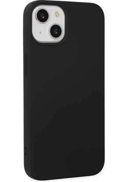 Apple iPhone 15 Plus Kılıf Nano Içi Kadife Silikon - Siyah Ferrg