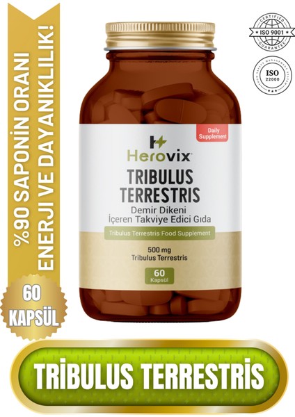 Tribulus Terrestis 500 Mg 60 Kapsül