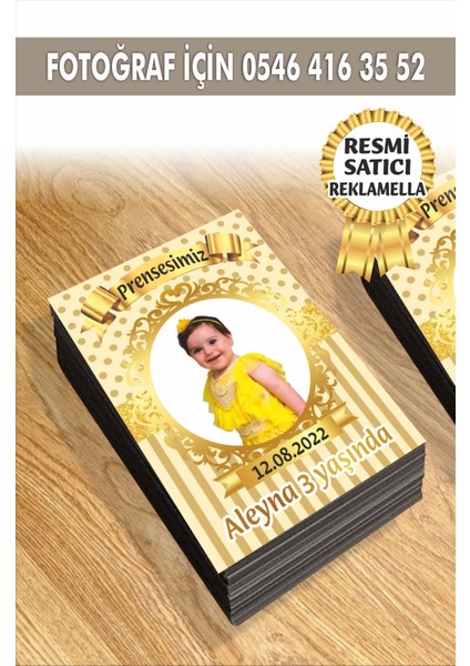 188 Temalı Kişiye Özel Resimli Doğum Günü Magneti 7x5 cm 10 Adet