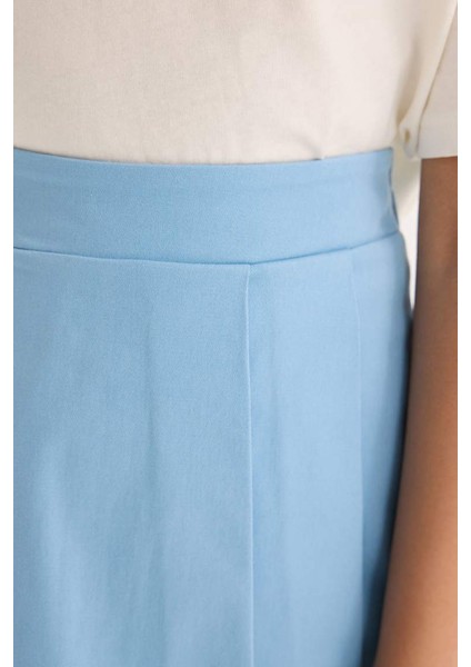 Yeni Sezon Kız Çocuk Gabardin Pileli Şort Etek