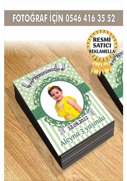 188 Temalı Kişiye Özel Resimli Doğum Günü Magneti 7x5 cm 10 Adet
