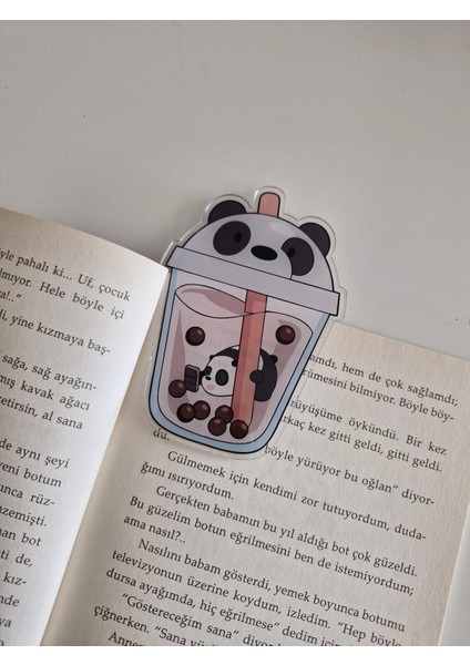 Panda Pleksi Kitap Ayracı 8 Cm-1 Adet