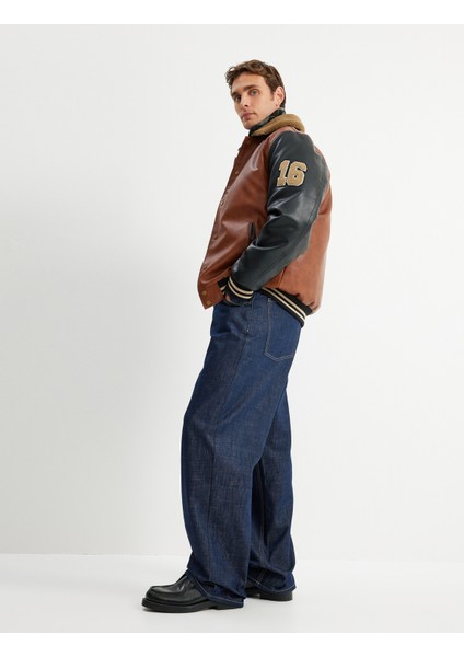 Yeni Sezon Cep Detaylı Pamuklu Bol Super Baggy Jean Pantolon